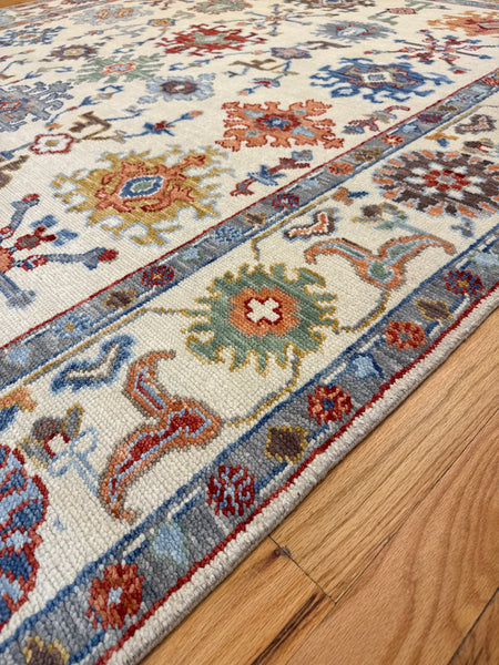 Kaoud Rugs 8.1X10.1 Rectangle Ivory OUSHAK Area Rug