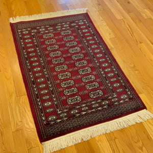 Kaoud Rugs 3X4.8 Rectangle RED BOKHARA Area Rug