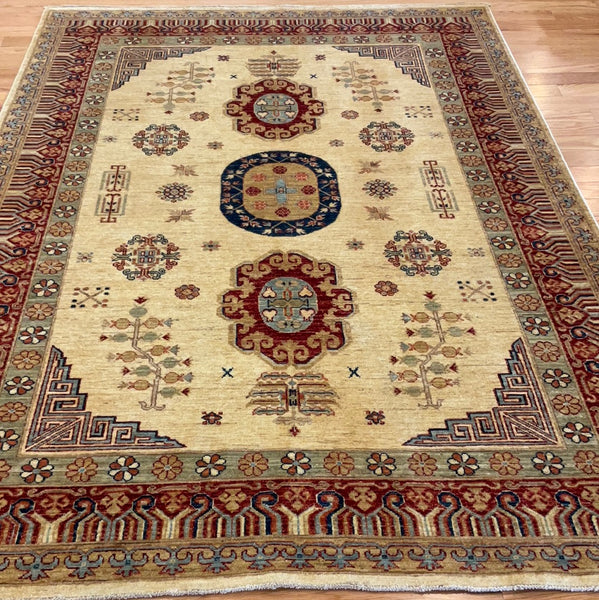 Kaoud Rugs 5.7X8.2 Rectangle BEIGE ANT. TABRIZ-S Area Rug