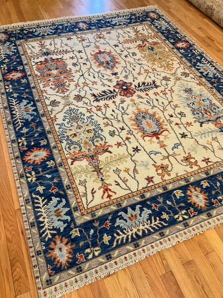 Kaoud Rugs 8.1X10.3 Rectangle Ivory OUSHAK Area Rug