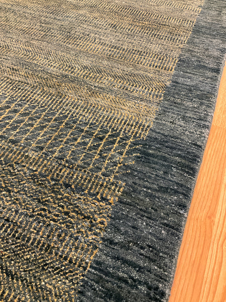 KAOUD RUGS 9.10X13.11 RECTANGLE LIGHT BLUE GABBEH AREA RUG