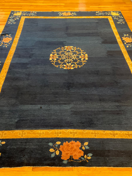 Kaoud Rugs 9.1X11.5 Rectangle NAVY ANT. PEKING Area Rug