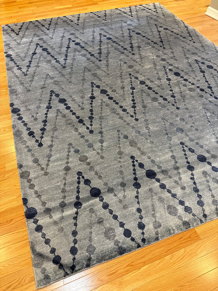 Kaoud Rugs 9X11.11 Rectangle LIGHT BLUE CONTEMP Area Rug