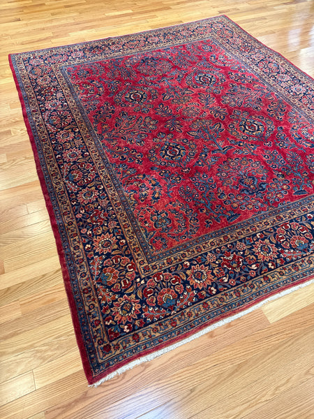 Kaoud Rugs 8X9.7 Rectangle RED KESHAN Area Rug