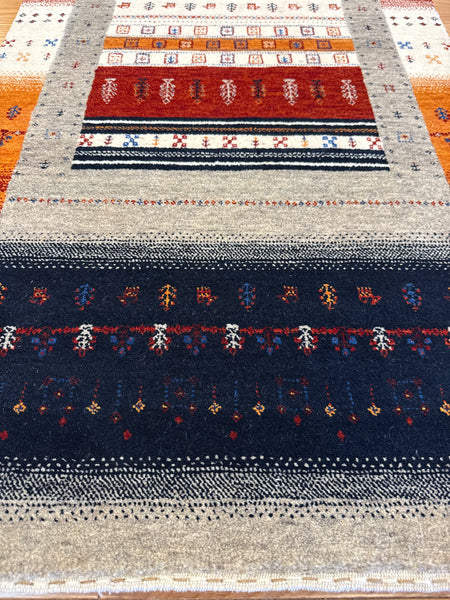 Kaoud Rugs 2.5X6 Runner MULTI GABBEH Area Rug