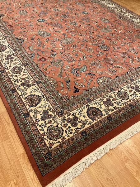 Kaoud Rugs 9.10X14.1 Rectangle LIGHT ROSE GHOUM Area Rug
