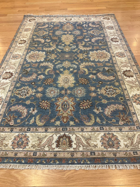 Kaoud Rugs 4.1X6.4 Rectangle Navy MAHAL Area Rug