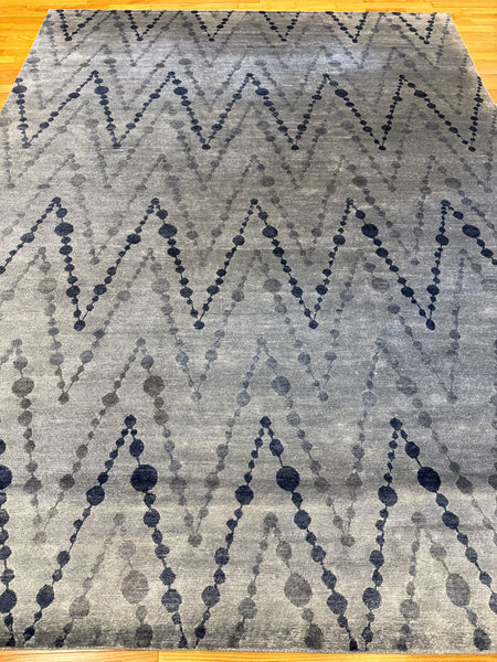 Kaoud Rugs 9X11.11 Rectangle LIGHT BLUE CONTEMP Area Rug
