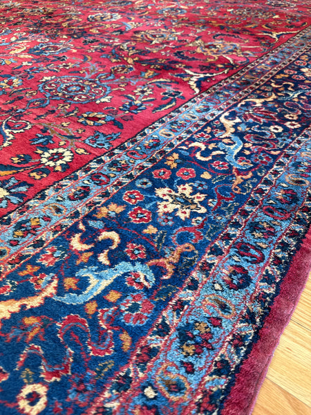 Kaoud Rugs 9X11.8 Rectangle RED  Area Rug