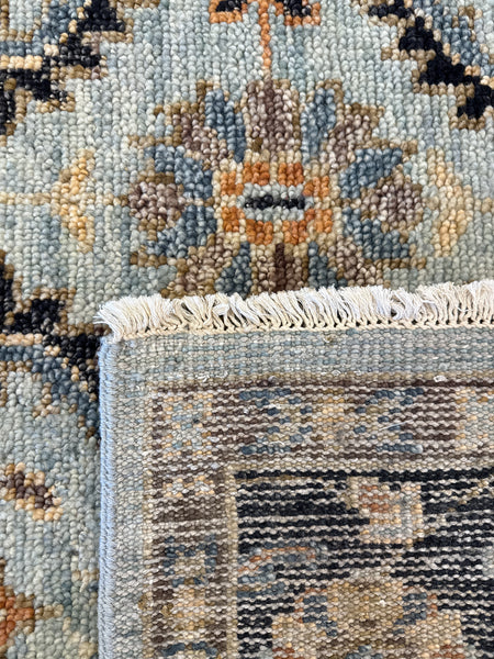 Kaoud Rugs 8.1x10.1 Rectangle LIGHT BLUE Ant. Serapi Area Rug