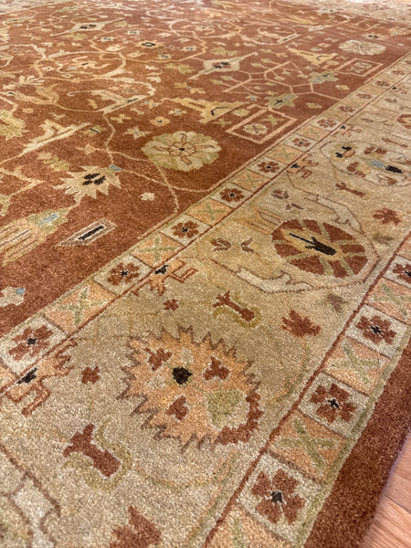 Kaoud Rugs 8X10.2 Rectangle RUST ANT. MAHAL Area Rug
