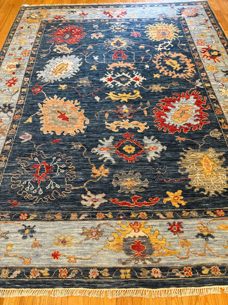 Kaoud Rugs 8X10.2 Rectangle Navy OUSHAK Area Rug
