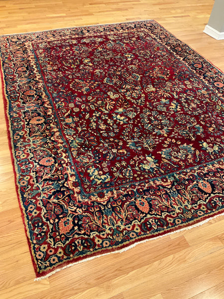 Kaoud Rugs 8.8X11.1 Rectangle RED  Area Rug