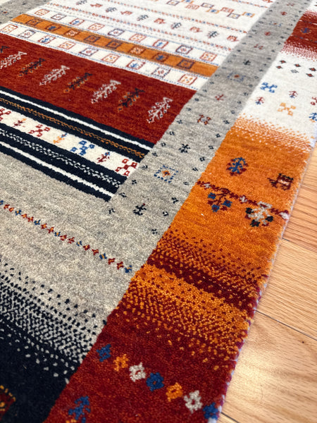 Kaoud Rugs 2.5X6 Runner MULTI GABBEH Area Rug