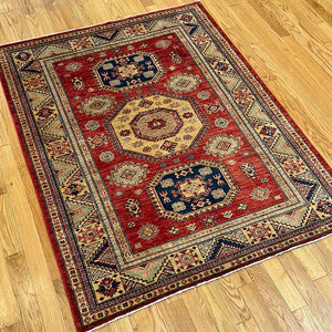Kaoud Rugs 5X6.6 Rectangle RED ANT. KAZAK Area Rug