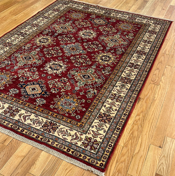 Kaoud Rugs 5.7X8 Rectangle RED ANT. KAZAK Area Rug