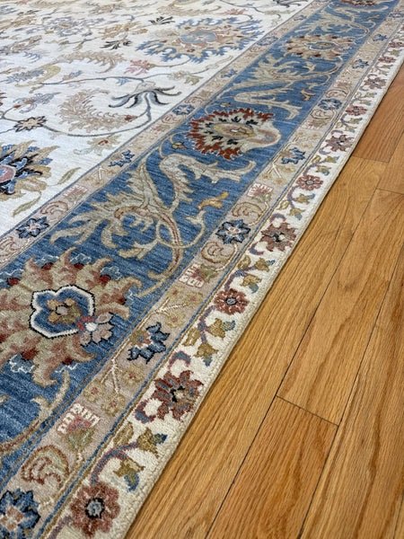 Kaoud Rugs 10.1X14.2 Rectangle Ivory ANT MAHAL Area Rug