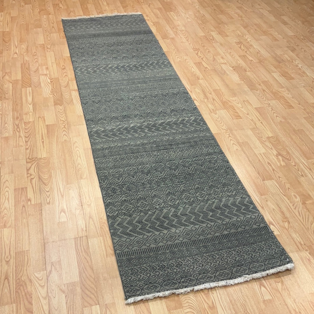 Kaoud Rugs 2.5X10 Runner GREY GABBEH Area Rug