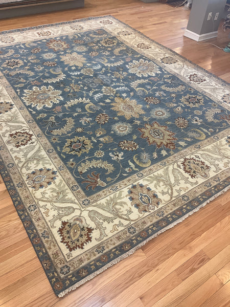 Kaoud Rugs 10.1X13.10 Rectangle Navy MAHAL Area Rug