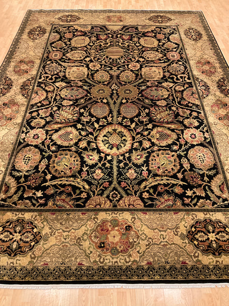 Kaoud Rugs 10.1X14.4 Rectangle BLACK ANT. SULTANABAD Area Rug