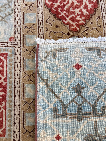 Kaoud Rugs 8X10.6 Rectangle LIGHT BLUE ANT. BAKTIARI-S Area Rug