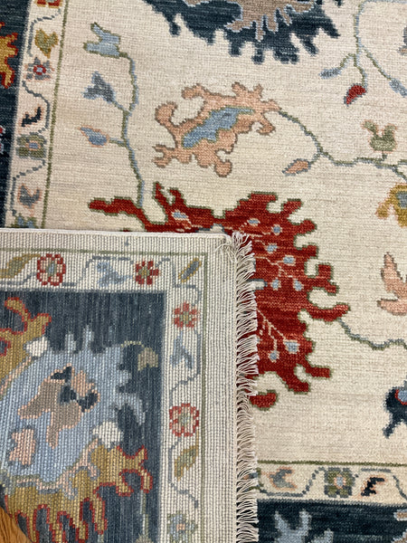 Kaoud Rugs 9.2X11.10 Rectangle Ivory OUSHAK Area Rug
