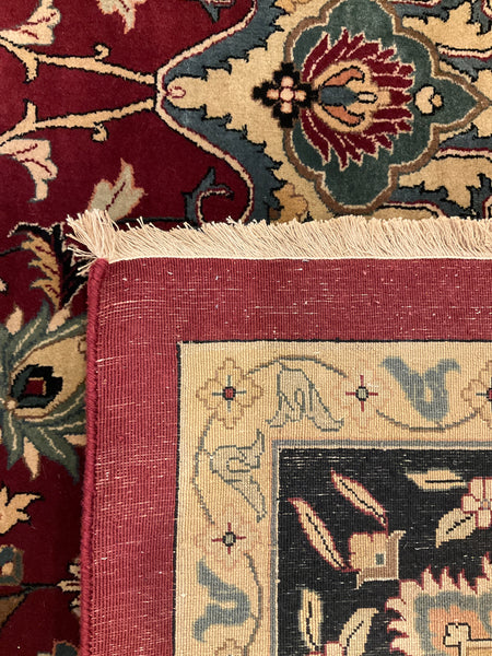 Kaoud Rugs 9.11X13.9 Rectangle BURGUNDY ANT. MAHAL Area Rug