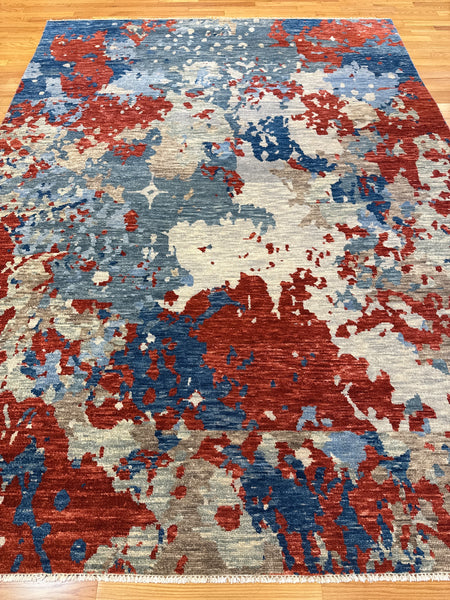 Kaoud Rugs 8.10X12 Rectangle RED CONTEMP Area Rug