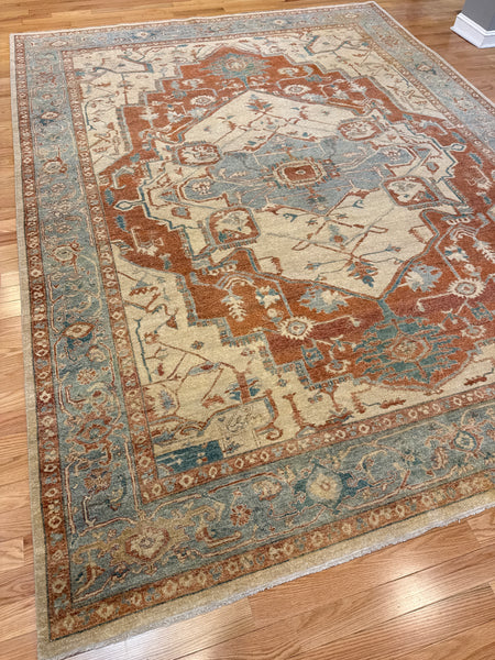 Kaoud Rugs 9.1X11.11 Rectangle RUST ANT. SERAPI-S Area Rug