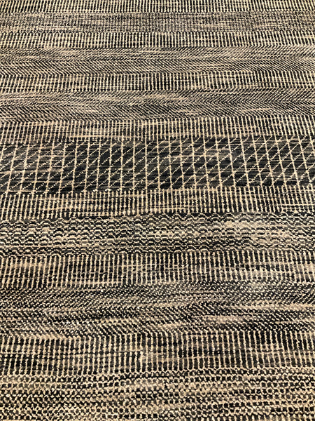 Kaoud Rugs 8.11X12.3 Rectangle BLACK GABBEH Area Rug