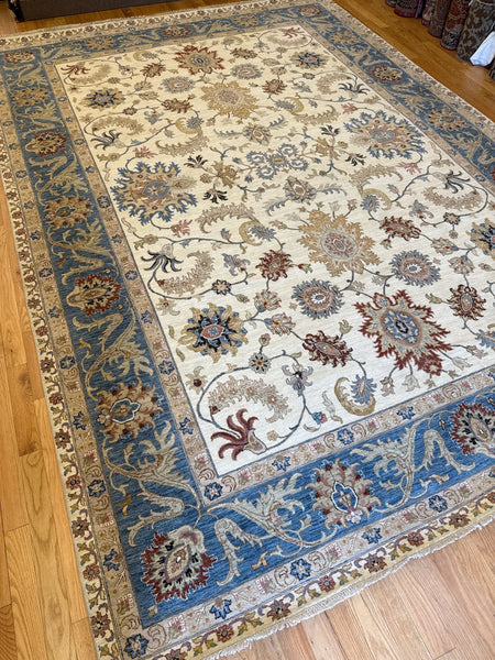 Kaoud Rugs 10.1X14.2 Rectangle Ivory ANT MAHAL Area Rug