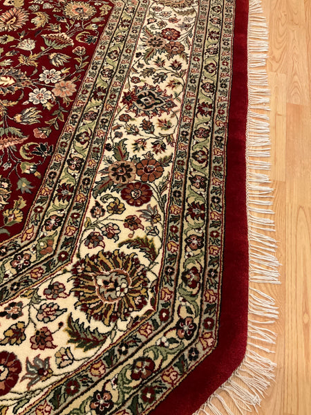 Kaoud Rugs 10.1X10.2 Octagon RED TABRIZ Area Rug