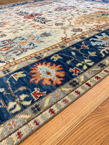 Kaoud Rugs 8.1X10.3 Rectangle Ivory OUSHAK Area Rug