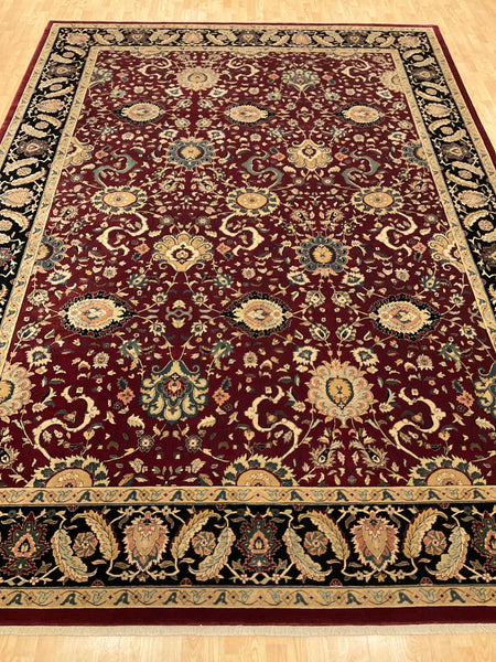 Kaoud Rugs 9.11X13.9 Rectangle BURGUNDY ANT. MAHAL Area Rug