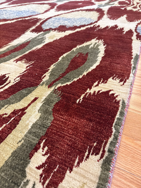 Kaoud Rugs 8X10 Rectangle BURGUNDY CONTEMP Area Rug
