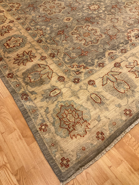 Kaoud Rugs 10X13.10 Rectangle LIGHT GREY ANT. MAHAL  Area Rug