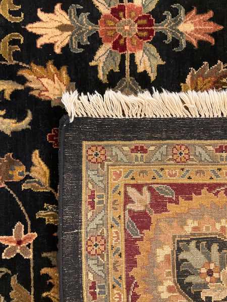 Kaoud Rugs 9.1X12.3 Rectangle BLACK ANT. MAHAL Area Rug