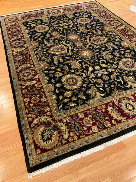 Kaoud Rugs 8.10X12.2 Rectangle BLACK ANT. MAHAL Area Rug