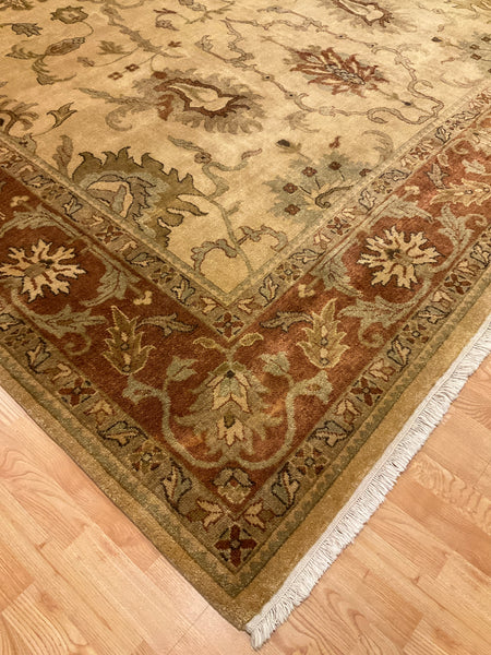 Kaoud Rugs 10X14 Rectangle GOLD ANT. MAHAL Area Rug