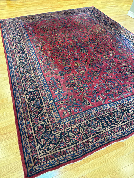 Kaoud Rugs 9.2X11.9 Rectangle RED  Area Rug