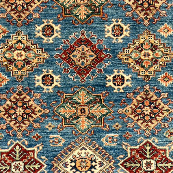 Kaoud Rugs 5X6.8 Rectangle LIGHT BLUE ANT. KAZAK Area Rug