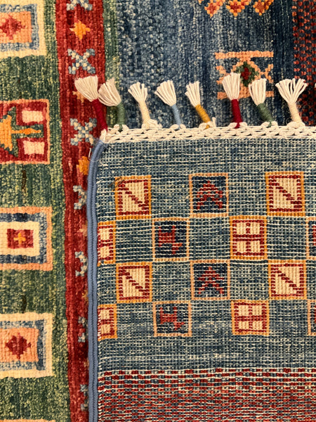 Kaoud Rugs 9.11X13 Rectangle MULTI GABBEH Area Rug