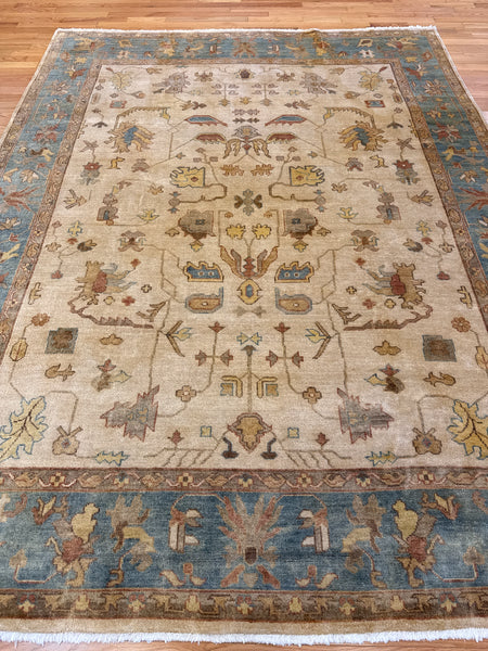 Kaoud Rugs 9X11.9 Rectangle BEIGE ANT. OUSHAK Area Rug