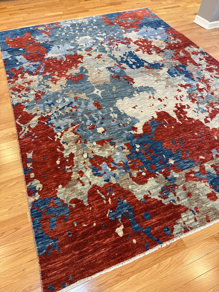 Kaoud Rugs 8.10X12 Rectangle RED CONTEMP Area Rug