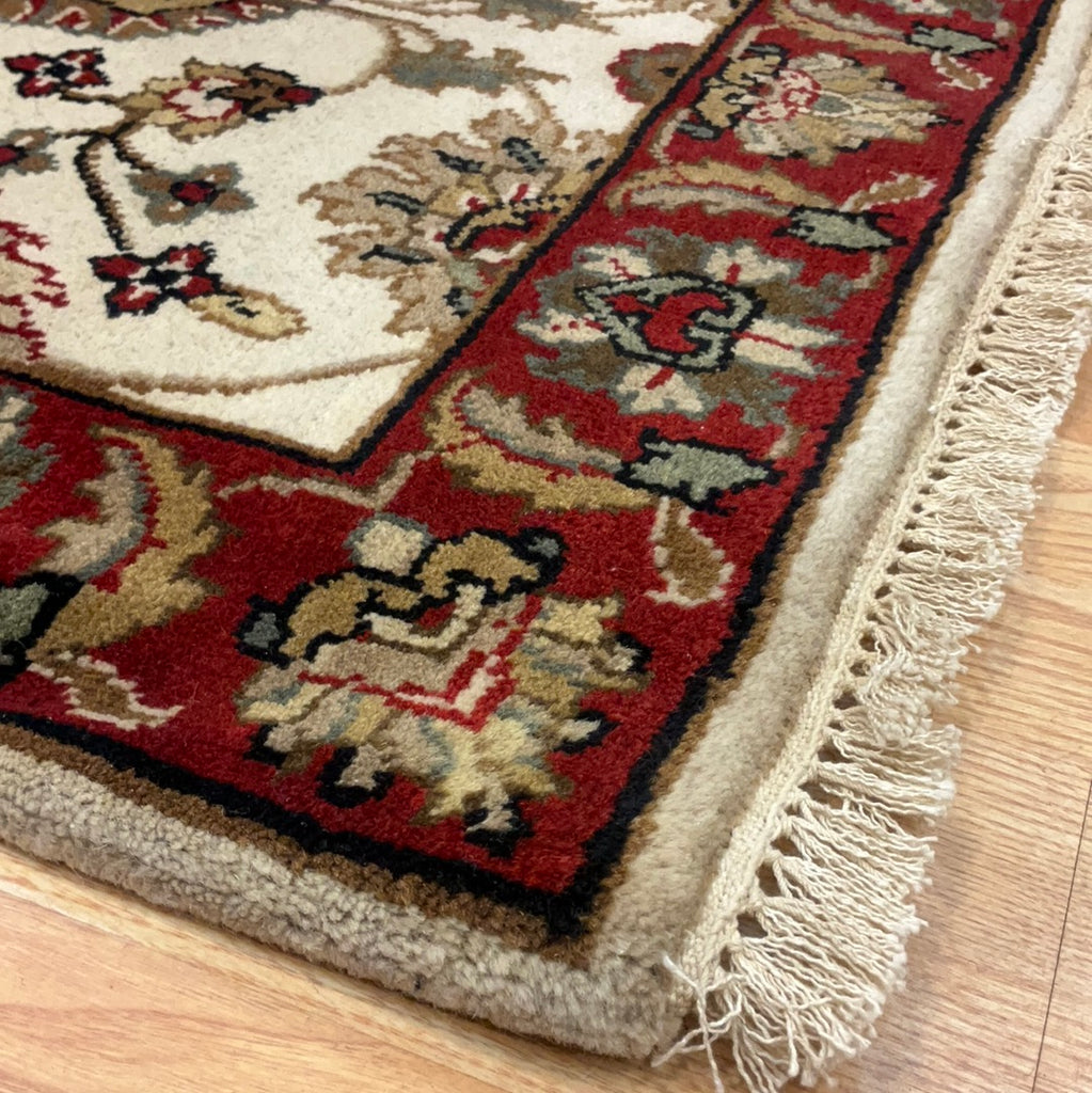 Ant Rug Kaoud Rugs Hand Knotted IVORY WOOL ANT. MAHAL