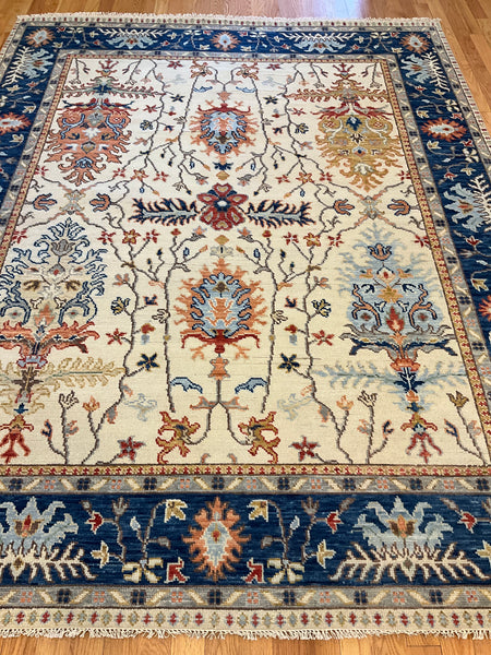 Kaoud Rugs 8.1X10.3 Rectangle Ivory OUSHAK Area Rug