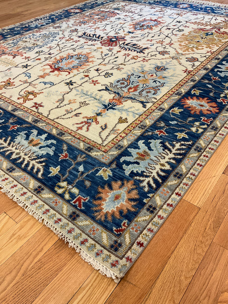 Kaoud Rugs 8.1X10.3 Rectangle Ivory OUSHAK Area Rug