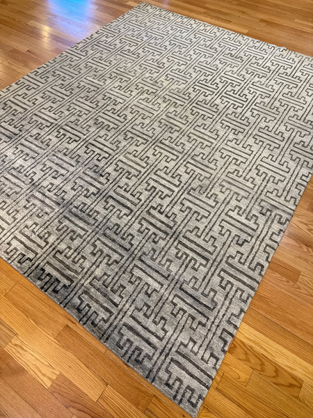 Kaoud Rugs 8X10 Rectangle LIGHT BLUE CONTEMP Area Rug
