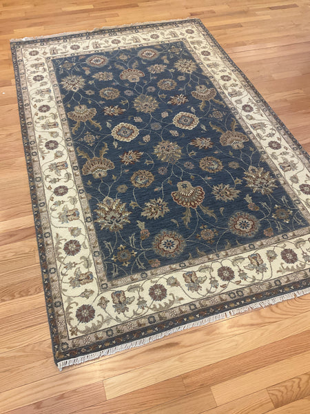 Kaoud Rugs 6X9.4 Rectangle Navy MAHAL Area Rug