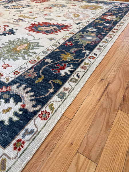 Kaoud Rugs 8.5X9.11 Rectangle Ivory OUSHAK Area Rug
